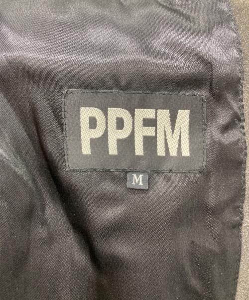 PPFM（ピーピーエフエム）PPFM (ピーピーエフエム) カウレザー3Bジャケット グレー サイズ:Mの古着・服飾アイテム