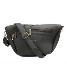 centena×HMAEN（センテナ×アエナ）の古着「パンチングレザー ボディバッグ」｜グレー