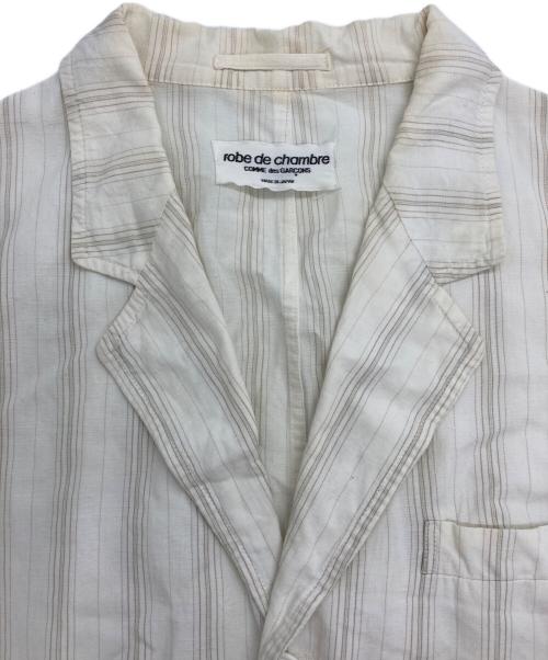 ROBE DE CHAMBRE COMME DES GARCONS（ローブドシャンブル コムデギャルソン）ROBE DE CHAMBRE COMME DES GARCONS (ローブドシャンブル コムデギャルソン) 3Bジャケット ベージュ サイズ:タグ印字消えの古着・服飾アイテム