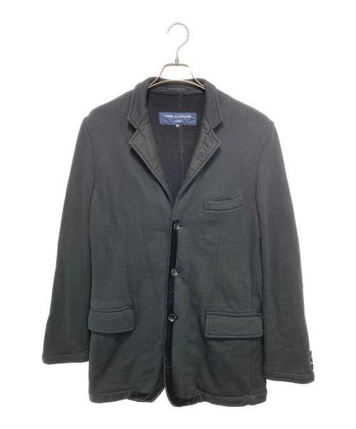 COMME des GARCONS HOMME（コムデギャルソン オム）COMME des GARCONS HOMME (コムデギャルソン オム) スウェット 3Bジャケット ブラック サイズ:SSの古着・服飾アイテム