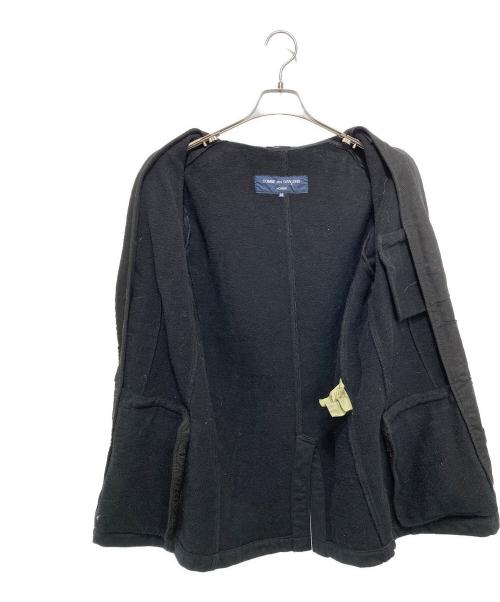 COMME des GARCONS HOMME（コムデギャルソン オム）COMME des GARCONS HOMME (コムデギャルソン オム) スウェット 3Bジャケット ブラック サイズ:SSの古着・服飾アイテム