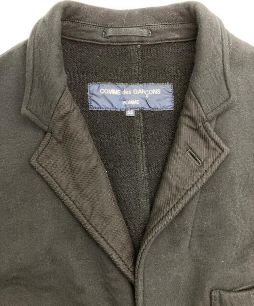 COMME des GARCONS HOMME（コムデギャルソン オム）COMME des GARCONS HOMME (コムデギャルソン オム) スウェット 3Bジャケット ブラック サイズ:SSの古着・服飾アイテム