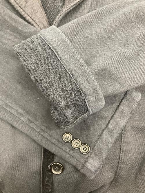 COMME des GARCONS HOMME（コムデギャルソン オム）COMME des GARCONS HOMME (コムデギャルソン オム) スウェット 3Bジャケット ブラック サイズ:SSの古着・服飾アイテム