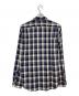 PS Paul Smith (ＰＳポールスミス) リネン混チェックシャツ ネイビー×ホワイト サイズ:L：6000円