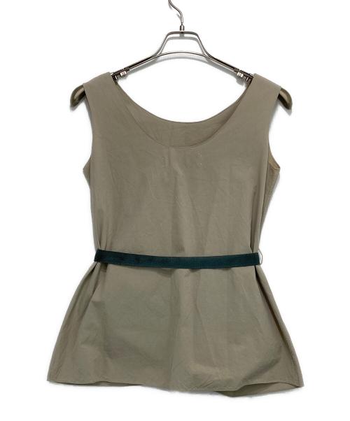 MARNI（マルニ）MARNI (マルニ) ベルテッドノースリーブカットソー ベージュ サイズ:38の古着・服飾アイテム