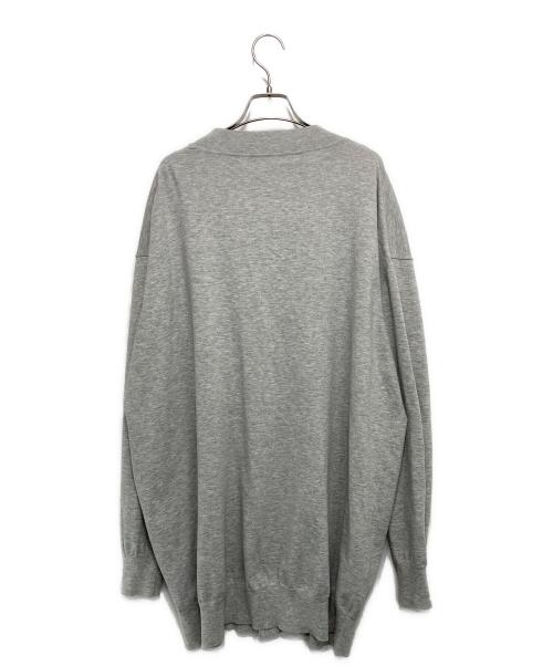 MADISON BLUE（マディソンブルー）MADISON BLUE (マディソンブルー) ロングVネックカーディガン グレー サイズ:XSの古着・服飾アイテム