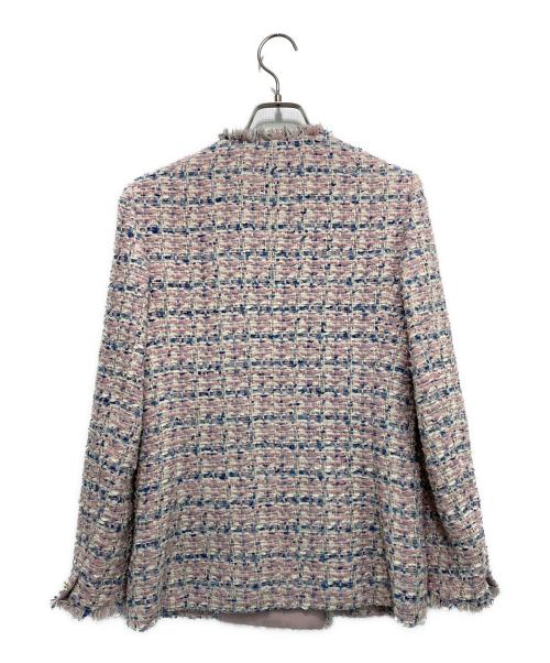 ANAYI（アナイ）ANAYI (アナイ) ツイードジャケット ピンク サイズ:36の古着・服飾アイテム