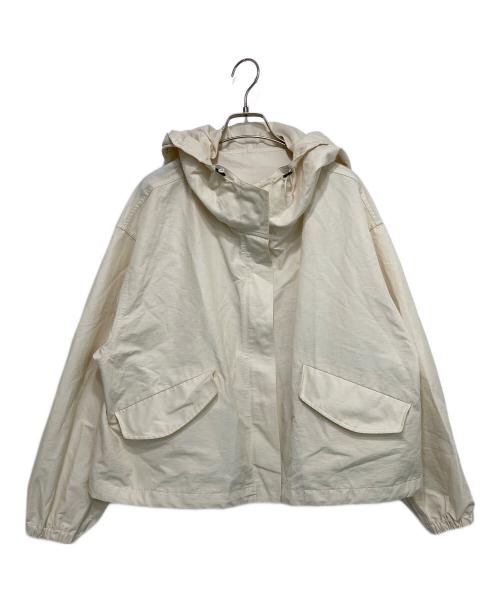 DRESSTERIOR（ドレステリア）DRESSTERIOR (ドレステリア) グログランフードブルゾン ベージュ サイズ:38の古着・服飾アイテム