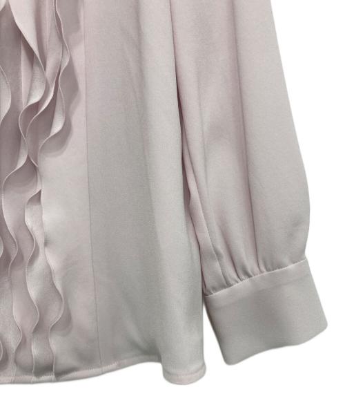 ANAYI（アナイ）ANAYI (アナイ) バックサテンナローラッフルブラウス ピンク サイズ:36の古着・服飾アイテム