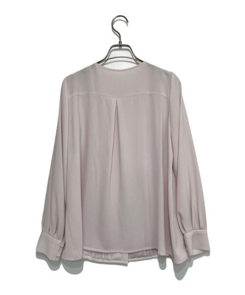 ANAYI（アナイ）ANAYI (アナイ) バックサテンナローラッフルブラウス ピンク サイズ:36の古着・服飾アイテム