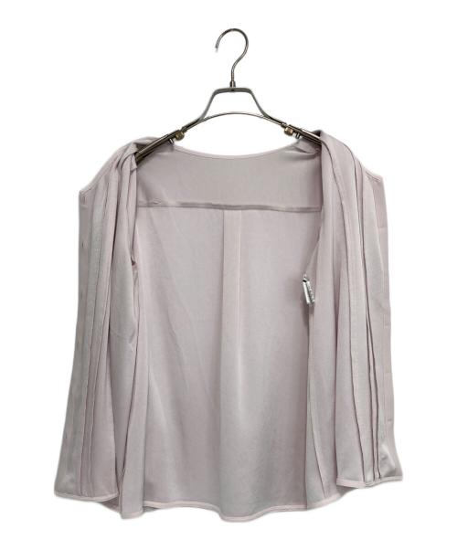 ANAYI（アナイ）ANAYI (アナイ) バックサテンナローラッフルブラウス ピンク サイズ:36の古着・服飾アイテム