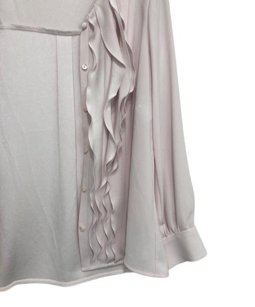 ANAYI（アナイ）ANAYI (アナイ) バックサテンナローラッフルブラウス ピンク サイズ:36の古着・服飾アイテム