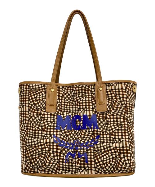 MCM（エムシーエム）MCM (エムシーエム) リズリバーシブル ショッパー - ヴィセトス ブラウンの古着・服飾アイテム