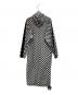 TAO COMME des GARCONS (タオ コムデギャルソン) チェックフーデッドサイドラインコート ブラック×ホワイト サイズ:S：23000円