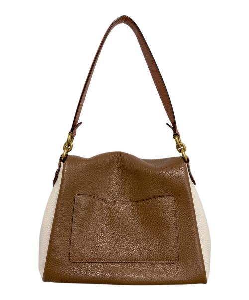 COACH（コーチ）COACH (コーチ) メイ 2WAYショルダーバッグ ブラウン×ホワイトの古着・服飾アイテム