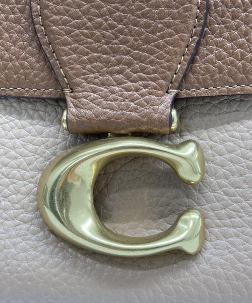 COACH（コーチ）COACH (コーチ) メイ 2WAYショルダーバッグ ブラウン×ホワイトの古着・服飾アイテム