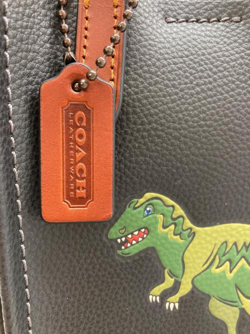 COACH（コーチ）COACH (コーチ) リレー トート バッグ 17・レキシー ブラック×ブラウンの古着・服飾アイテム