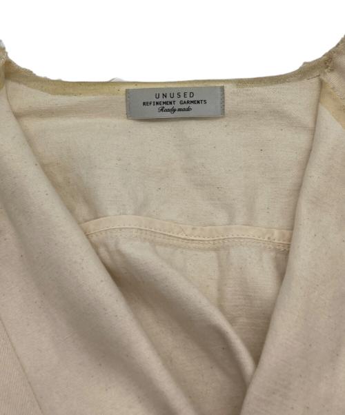UNUSED（アンユーズド）UNUSED (アンユーズド) カットオフノーカラージャケット アイボリー サイズ:3の古着・服飾アイテム