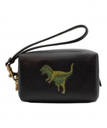 COACH（コーチ）の古着「エッセンシャル ミニ コスメティック ポーチ・レキシー」｜ブラック