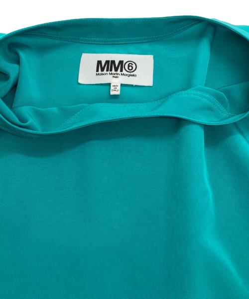 MM6 Maison Margiela（エムエムシックスメゾンマルジェラ）MM6 Maison Margiela (エムエムシックスメゾンマルジェラ) カットソーブラウス グリーン サイズ:36の古着・服飾アイテム