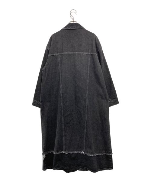 Ameri（アメリ）Ameri (アメリ) デニムチェスターコート ブラック サイズ:Fの古着・服飾アイテム