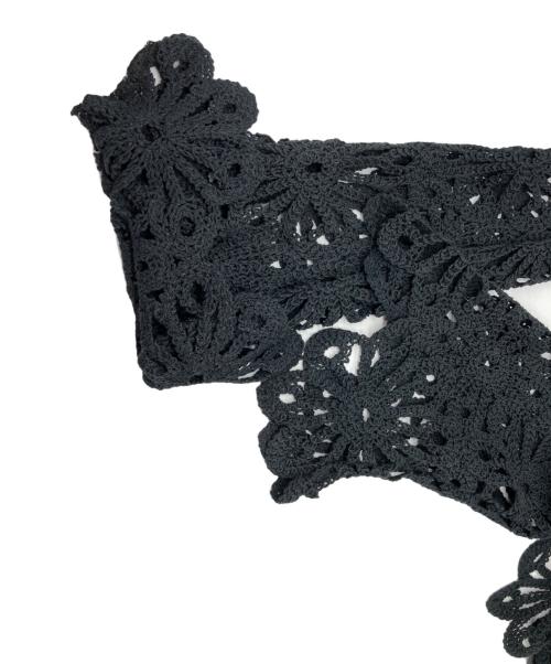 Ameri（アメリ）AMERI (アメリ) MEDI FLOWER SAINT LACE TOP ブラック サイズ:Fの古着・服飾アイテム