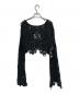 AMERI（アメリ）の古着「MEDI FLOWER SAINT LACE TOP」｜ブラック