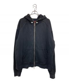 【美品】HOOD BY AIR フッドバイエアー ジップフーディ パーカー BK 中古・古着通販】Hood By Air (フッドバイエアー) ジップデザイン