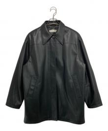 anuke（アンヌーク）の古着「Ecoleather Over Jacket」｜ブラック