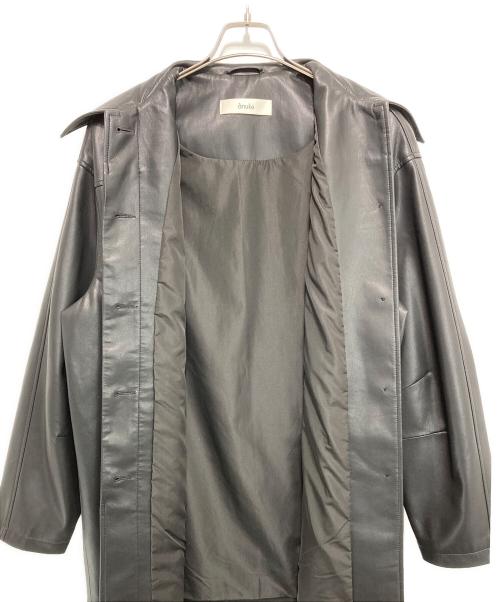 anuke（アンヌーク）anuke (アンヌーク) Ecoleather Over Jacket ブラック サイズ:38の古着・服飾アイテム