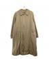BURBERRY LONDON（バーバリーロンドン）の古着「ライナー付ステンカラーコート」｜ベージュ