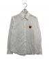 PLAY COMME des GARCONS（プレイコムデギャルソン）の古着「Shirt With Red Emblem シャツレッドエンブレム」｜ホワイト