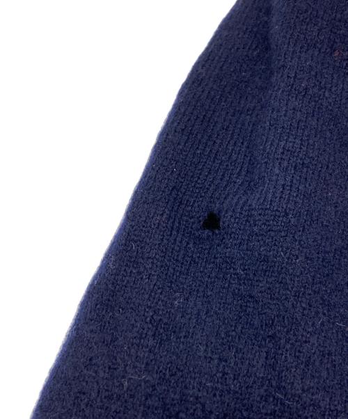 PLAY COMME des GARCONS（プレイコムデギャルソン）PLAY COMME des GARCONS (プレイコムデギャルソン) Round Neck Cardigan With White Emblem Navy ネイビー サイズ:Sの古着・服飾アイテム