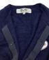 中古・古着 PLAY COMME des GARCONS (プレイコムデギャルソン) Round Neck Cardigan With White Emblem Navy ネイビー サイズ:S：8000円