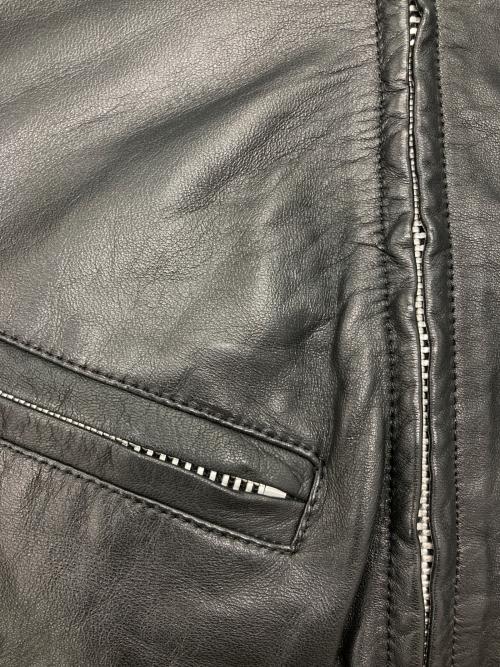 PAUL SMITH（ポールスミス）PAUL SMITH (ポールスミス) フーデッドレザージャケット ブラック サイズ:40の古着・服飾アイテム