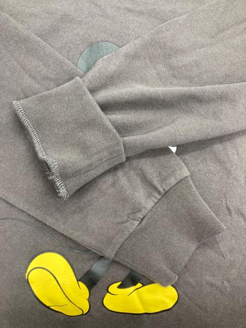 WIND AND SEA（ウィンダンシー）WIND AND SEA (ウィンダンシー) MICKEY/line ls tee ミッキーラインT ブラウン サイズ:Mの古着・服飾アイテム