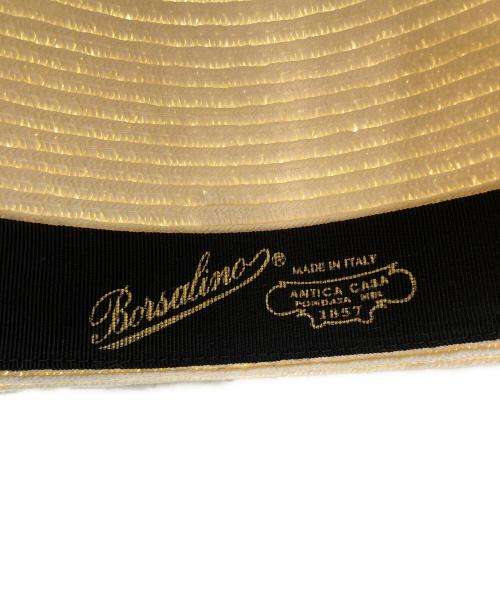 BORSALINO（ボルサリーノ）BORSALINO (ボルサリーノ) ペーパーハット ベージュの古着・服飾アイテム