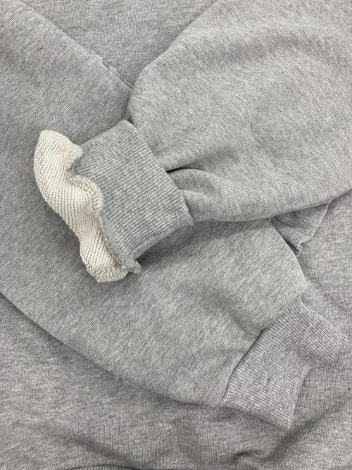 POPPY（ポピー）POPPY (ポピー) Heart gathered sweatshirt ハートギャザースウェットシャツ グレーの古着・服飾アイテム