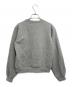 POPPY (ポピー) Heart gathered sweatshirt ハートギャザースウェットシャツ グレー：9000円