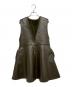 Ameri（アメリ）の古着「BOA V NECK REVERSIBLE PEPLUM VEST」｜カーキ
