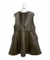 Ameri (アメリ) BOA V NECK REVERSIBLE PEPLUM VEST カーキ サイズ:Ｓ：6000円
