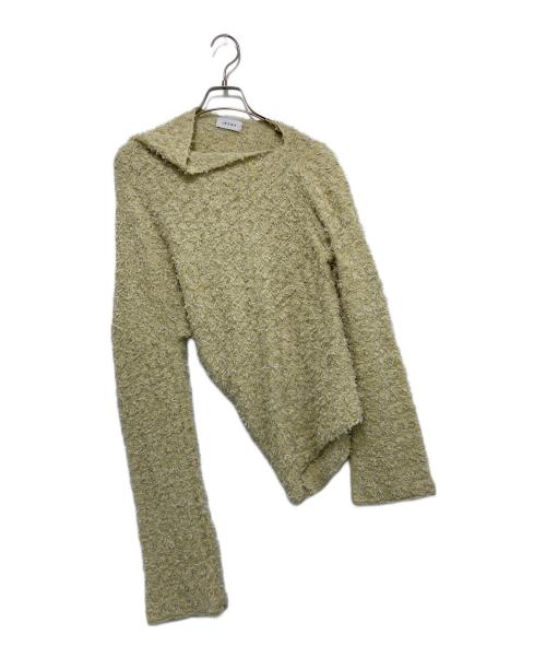 IRENE（アイレネ）IRENE (アイレネ) Tweed Knit Tops イエロー サイズ:36の古着・服飾アイテム