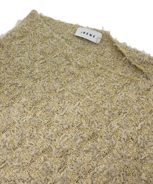 IRENE（アイレネ）IRENE (アイレネ) Tweed Knit Tops イエロー サイズ:36の古着・服飾アイテム