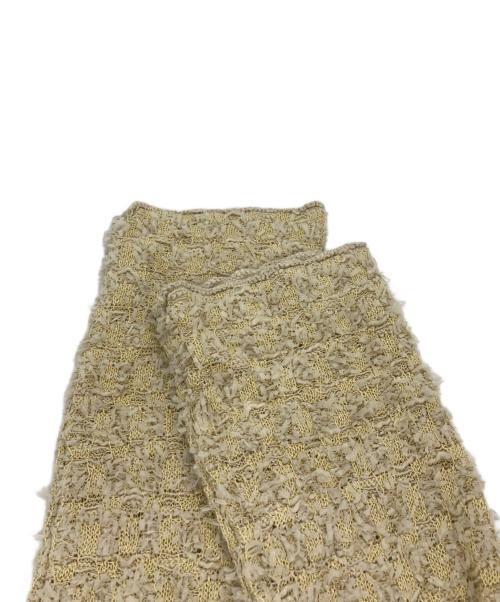 IRENE（アイレネ）IRENE (アイレネ) Tweed Knit Tops イエロー サイズ:36の古着・服飾アイテム