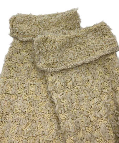 IRENE（アイレネ）IRENE (アイレネ) Tweed Knit Tops イエロー サイズ:36の古着・服飾アイテム