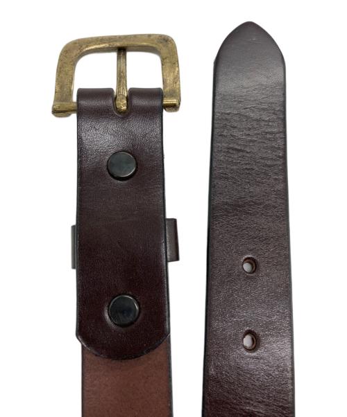 TORY LEATHER（トリーレザー）TORY LEATHER (トリーレザー) レザーベルト ブラウン サイズ:32の古着・服飾アイテム