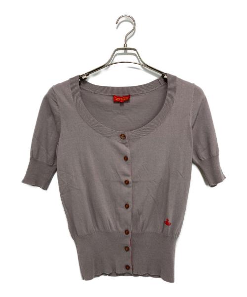 Vivienne Westwood RED LABEL（ヴィヴィアンウエストウッドレッドレーベル）Vivienne Westwood RED LABEL (ヴィヴィアンウエストウッドレッドレーベル) 半袖カーディガン グレー サイズ:2の古着・服飾アイテム