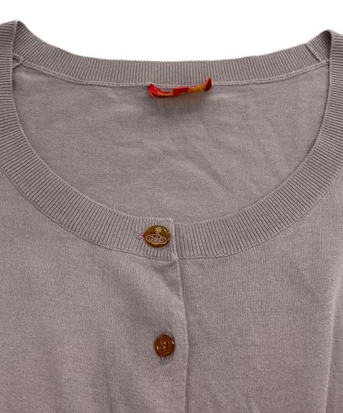 Vivienne Westwood RED LABEL（ヴィヴィアンウエストウッドレッドレーベル）Vivienne Westwood RED LABEL (ヴィヴィアンウエストウッドレッドレーベル) 半袖カーディガン グレー サイズ:2の古着・服飾アイテム
