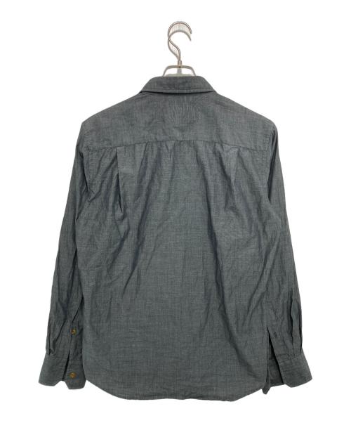 Vivienne Westwood man（ヴィヴィアン ウェストウッド マン）Vivienne Westwood man (ヴィヴィアン ウェストウッド マン) オーブ刺繍長袖シャツ グレー サイズ:46の古着・服飾アイテム
