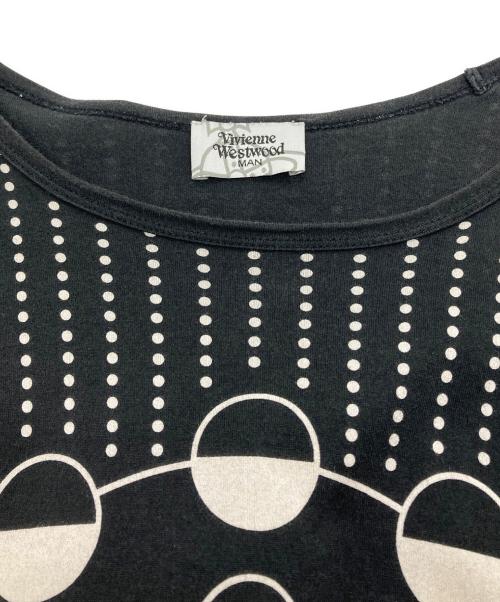 Vivienne Westwood man（ヴィヴィアン ウェストウッド マン）Vivienne Westwood man (ヴィヴィアン ウェストウッド マン) オーブプリントロングカットソー ブラック サイズ:FREEの古着・服飾アイテム